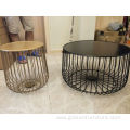 Pumpkin Shaped Metal coffee table